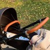 Baby Stroller Leather Armrest Handle Cover Compatible with Mima Xari