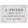 Simply Said, INC Small Talk Friendship Sign, A Friend is
