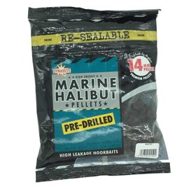 DYNAMITE BAITS MARINE HALIBUT PELLETS 350 GRAMS PRE DRILLED (14 MM)