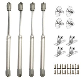 ZFYQ Gas Spring 4Pcs Gas Strut Lift Stay Support for Kitchen Cabinet Cupboard Door Soft Close Hinge 80N