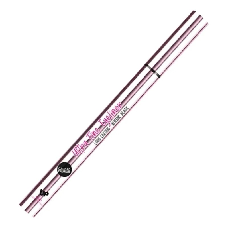 Delineador En Plumin Negro Ultra Fine Eyeliner Pink Up Acabado