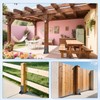 TAYORY 6x6 Post Base 2 Pcs,Inner Size 5.6"x5.6" Post Anchors,