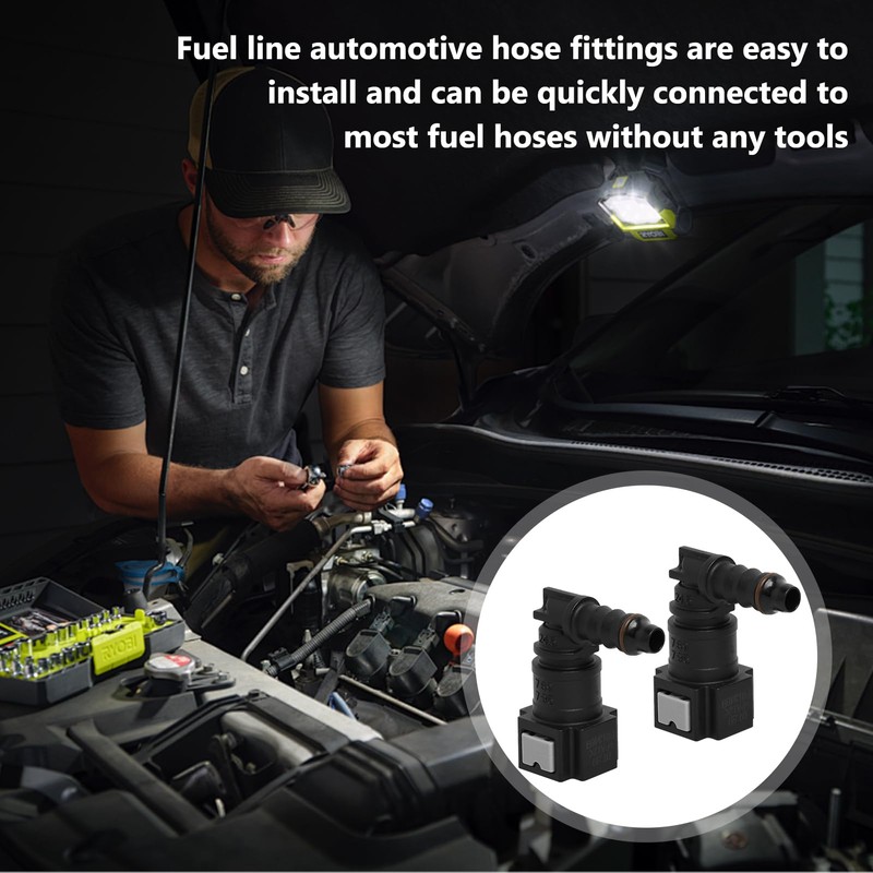 2 pieces fuel line connector, hose coupling, car quick coupling