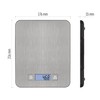 EMOS EV023 Stainless Steel Kitchen Scales with Wall Hanging, Digital
