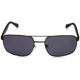 Fossil Men's FOS 2088/S Rectangular Sunglasses, Matte Black, 59mm, 19mm