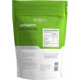 Entera | Colágeno Hidrolizado 300g, Péptidos de Colágeno Tipo I, II y III, Suplemento Alimenticio