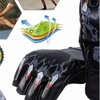 Fighting Gloves Black Tiger Paw Design Thickened Leather Latex Liner