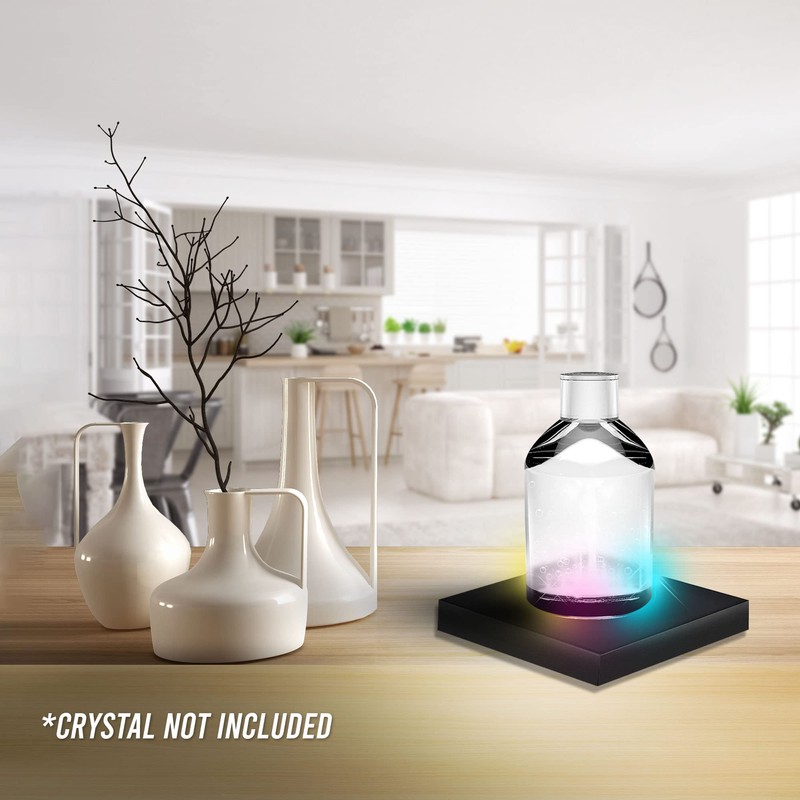 ASENTE 16 LED Multi-Color Light Stand Base- Lighted Acrylic Display,