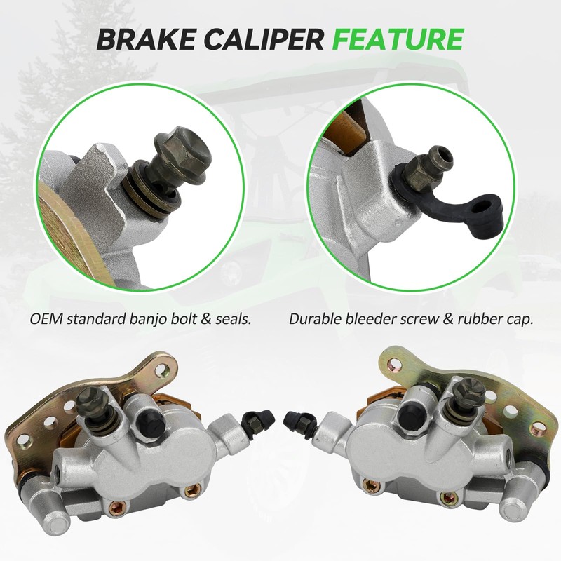 M MATI Front Left Right Brake Calipers & Pads for