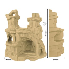 TimMee Battle Mountain Scenery - Tan Figure Display & Play Terrain US Made