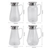 Water Pitcher with Lid and Handle 1500ml Acrylic Heat Resistant