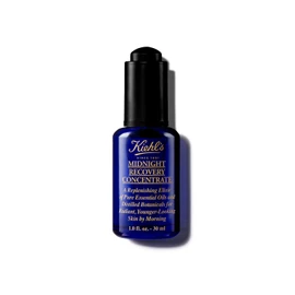KIEHL'S Midnight Recovery Concentrate Natural Facial Oil with Plant Extracts, Anti-Aging Night Cream for Skin Recovery Overnight
