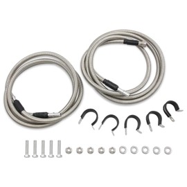 Gxencks Stainless Steel Braided Fuel Lines Kit for 04-08 Chevy Silverado/GMC 1500/2500/3500 Replace 819-816