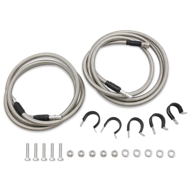 Gxencks Stainless Steel Braided Fuel Lines Kit for 04-08 Chevy