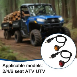 PSLER ATV UTV Turn Signal Kit Blinker With 1 Horn, 8 Signal Light,Pre-wired,Switch,Obstacle Light Harness,Compatible with Ranger XP 1000 EPS,Ranger 570,Mule Pro FXT,RZR 1000 XP