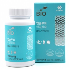 Absolute Fish Bone Calcium Vitamin D Calcium Arsenic Calcium Vitamin D3 Vitamin E Dual Functional Fish Bone Calcium Recommended Bones Teeth Spine Bone Health for Middle-aged Adults 900mg x 60 Tablets, 120 Tablets, 60 Pieces / 앱솔루트 어골칼슘 비타민D 칼슘 비소성칼슘 비타민D3 비타민E 2중기능성 어골칼슘추천 뼈 치아 척추 중장년 뼈건강 900mg x 60정, 120정, 60개