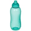 3 Sistema 330ml Twist n Sip Drink Bottles, Blue, Pink,