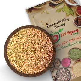 NY Spice Shop Cayenne Hot Honey Seasoning - 8 Ounce All Natural Hot Honey BBQ Rub Flavorful Spice Blend Infused with Chili Peppers and Spicy Honey - Perfect for Pork, Shrimp, Fish and More