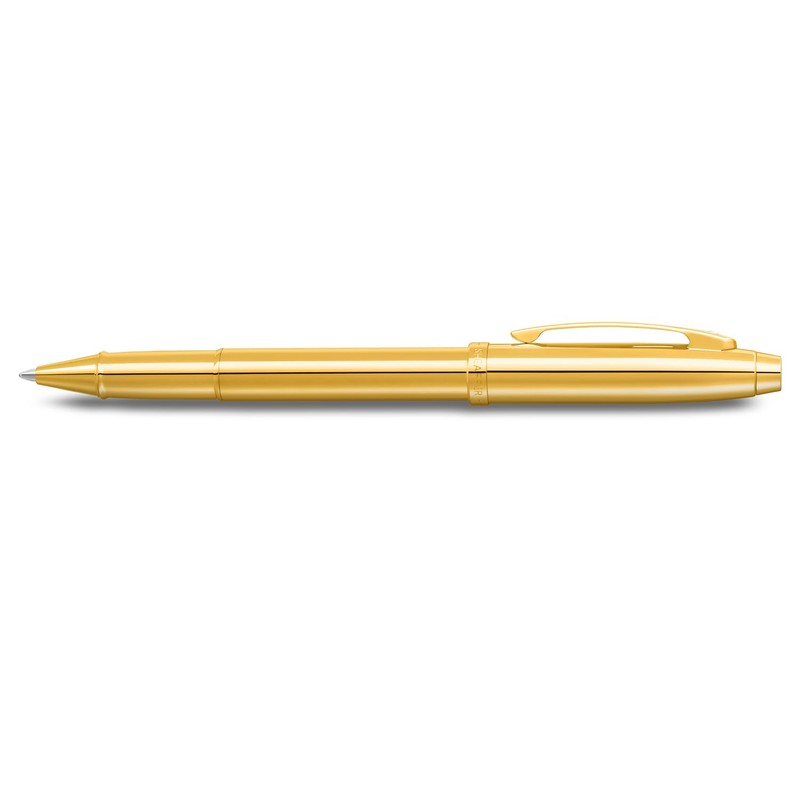 Sheaffer 100 9372 PVD Gold Shiny Rollerball Pen with Gold