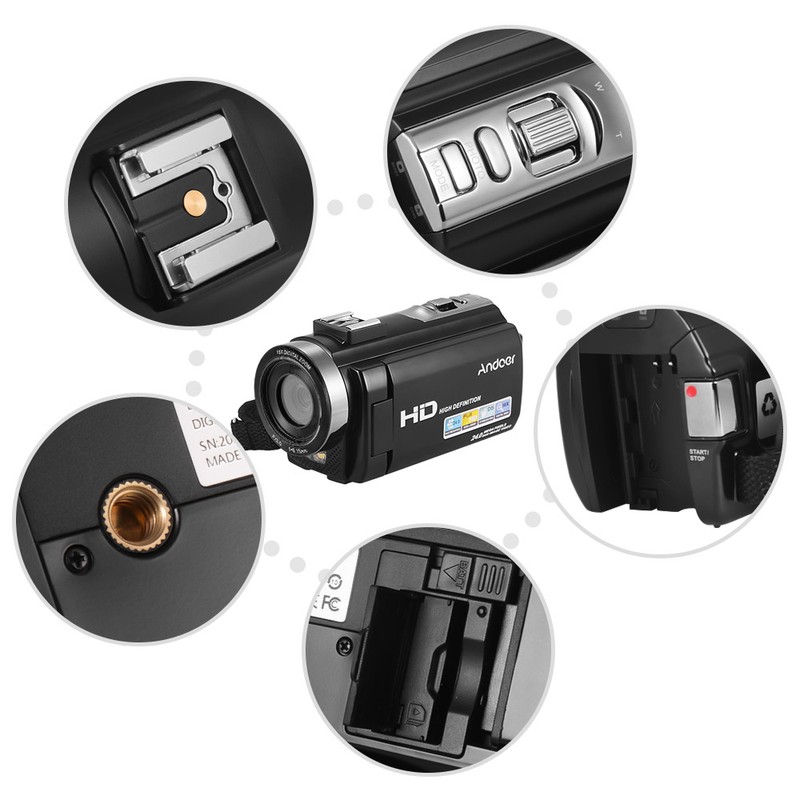 Andoer HDV-201LM 1080P FHD Digital Video Camera Camcorder DV Recorder