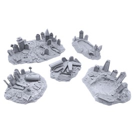 Graveyard Hills - DND Terrain Compatible with Dungeons and Dragons, 28mm Miniature Wargaming, Tabletop RPGs, Wargame Scenery