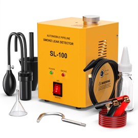 Villabliss SL100 Smoke Machine Automotive Leak Detector, 12L/Min High Output Flow, Built-in Air Pump Evap Vacuum Diagnostics Tester, Fuel Diagnostic Pipe System Automotive Smoke Machine for Car