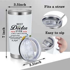 WFSJRED A Truly Great Doctor is Hard To Find Travel Mug Tumbler.Doctor Gifts 20 OZ Tumbler Thank You Gift for Doctor, Doctor Retirement Gift (Doctor Tumbler)