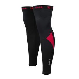 Santic Cycling Leg Warmers Thermal Fleeced Wind Proof Soft Shell Knee Warmer