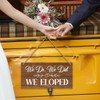 We Eloped Rustic Wall Hanging Wedding Decor Accessories Stuff for