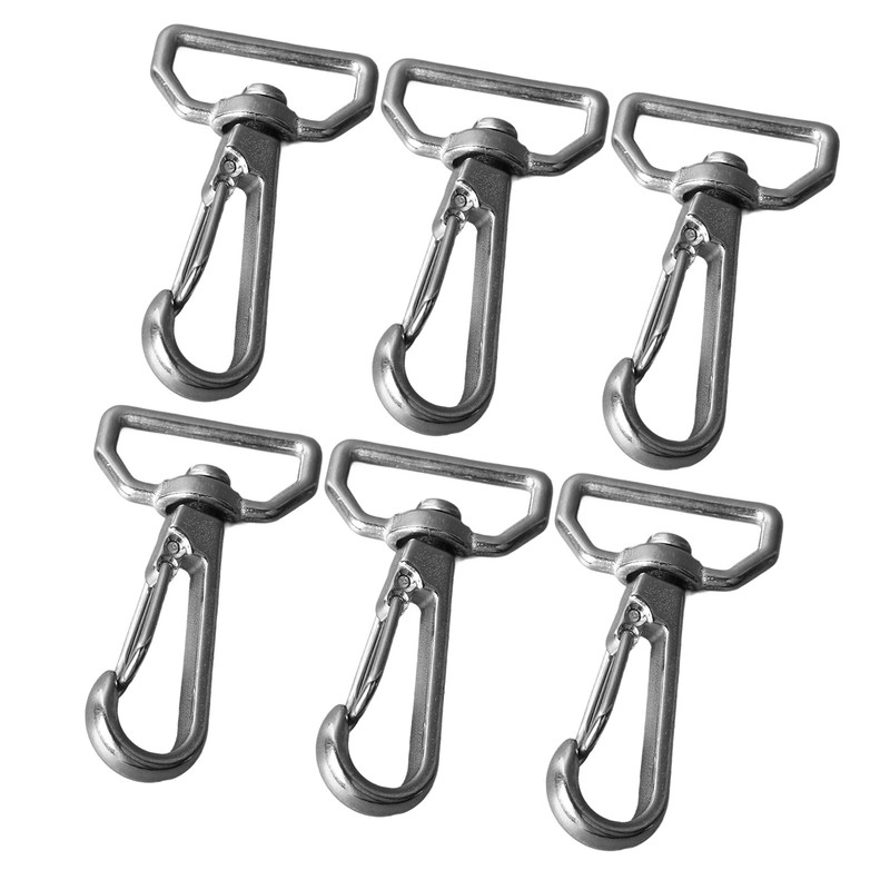 6pcs Webbing Belt Spring Hooks 316 Stainless Steel Universal D