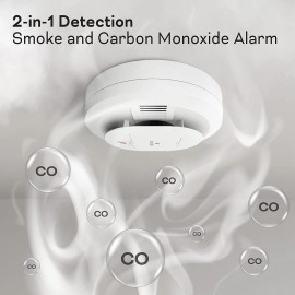 Kidde Smoke + Carbon Monoxide Alarm 900-CUDR-V Battery Operated Wireless