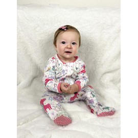 UNIFACO 0-3 Months Sleeper Girl Sleeper Footie Pajamas Baby Girl Infant Unicorn Clothes Outfit