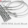 Metal Zip Ties (100PCS 11.8 Inch), 304 Stainless Steel, Heavy