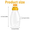 2Pcs Clear Plastic Honey Bottles Honey Squeeze Jar Empty Refillable