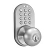 MiLocks DKK-02SN Indoor Electronic Touchpad Keyless Entry Door Lock, Satin