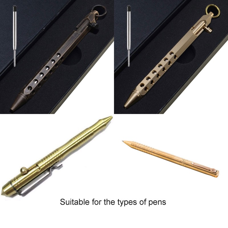 zalati Ballpoint Pen Refill 5pcs Replacement Accessories for Solid Brass