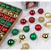 Anstore Christmas Baubles, 54Pcs Mini Christmas Ball Ornaments with Strings,
