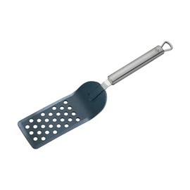 Küchenprofi Parma Stainless Steel/Nylon Turner Slim Perforated, 12.5-Inch, Black