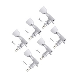 Holmer Sealed String Tuning Pegs Tuning Machines Grover Machine Heads Tuners Tuning Keys Vintage Keystone Style 6 In Line for Right Handed Electric Guitar or Acoustic Guitar Chrome.,TP 03-CR-6R