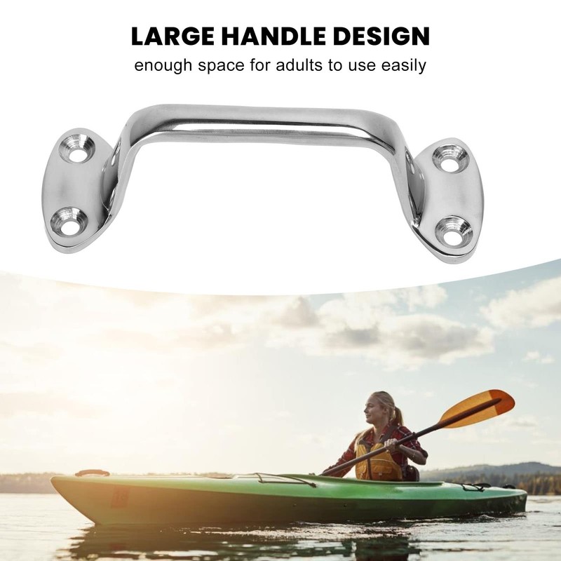 Marine Grab Handle 2Pcs, Stainless Steel Boat Handrail Marine Handle