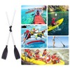 2 PCS Telescoping Paddle Aluminum Alloy Paddles Round Grip Boat