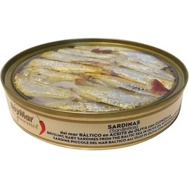 Sardinilla baby en aceite de Oliva Gourmet Baymar Pack de 4 Piezas de 120 Grs