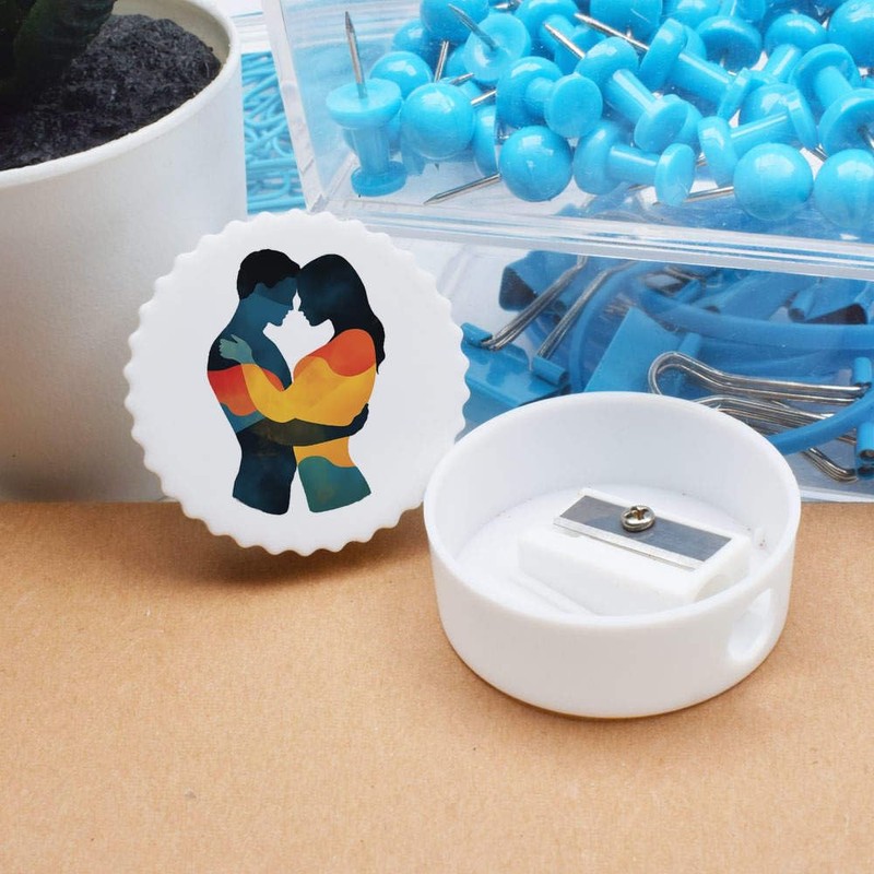 'Couple Embracing' Compact Pencil Sharpener (PS00046216)