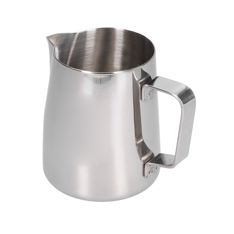 Milk Frother Cup 380ml 304 Stainless Steel High Durability Multifunctional