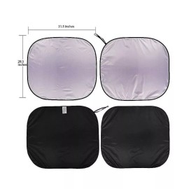 Autodrive Auto Drive Twist Sun Shade Car/Truck/SUV Universal Fit 2 Pc Brand New 31.5X28.5