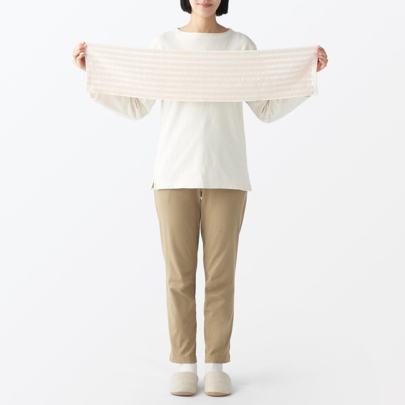Muji 84013812 Cotton Pile Body Towel, Approx. 7.1 x 35.4