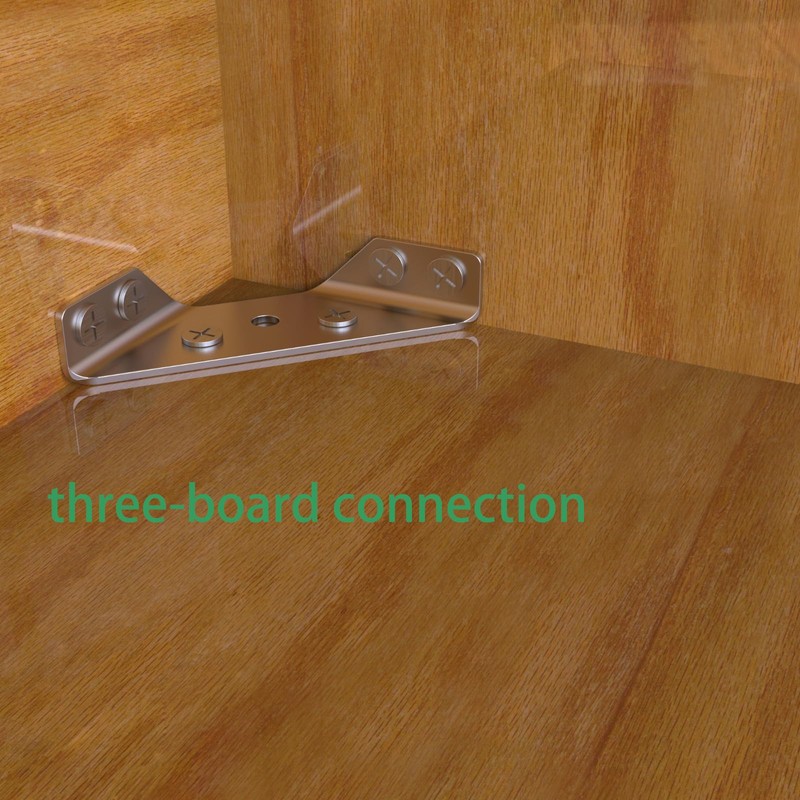 Universal Stainless Steel Furniture Corner Connector Heavy Duty Corner Bracket,20