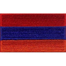 5 Pcs Armenia Flag Embroidered Patches 2.5"x1.5"  iron-on