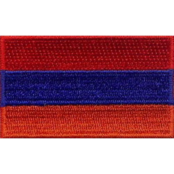 5 Pcs Armenia Flag Embroidered Patches 2.5"x1.5" iron-on