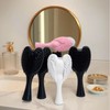 Angel Comb Women's Cute Air Cushion Massage Brush for Dry & Wet Hair White Logo [Transparent Box] 20ea